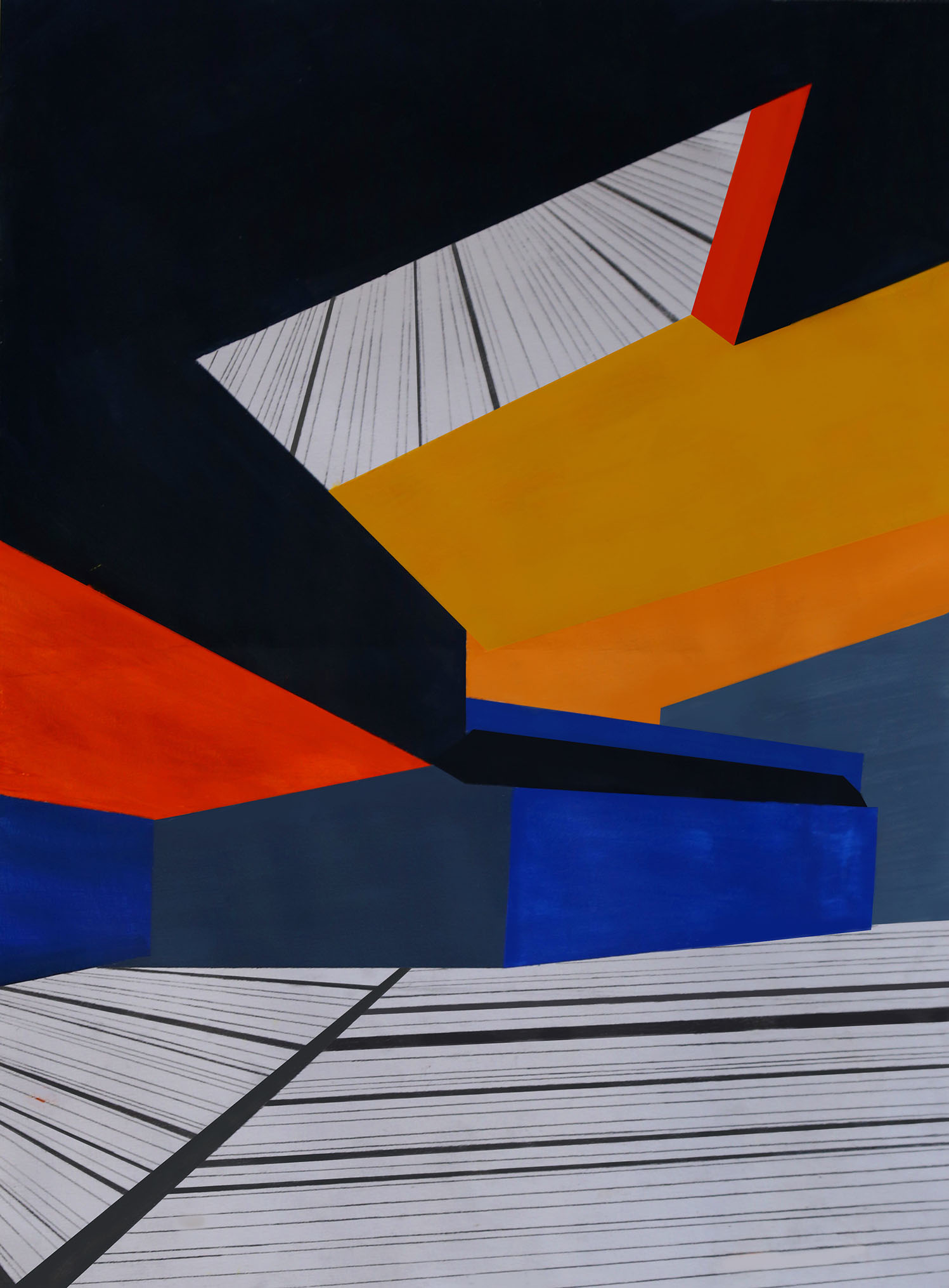 Spatial Composition Painting